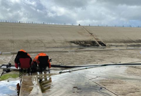 Dannevirke Reservoir under Repair