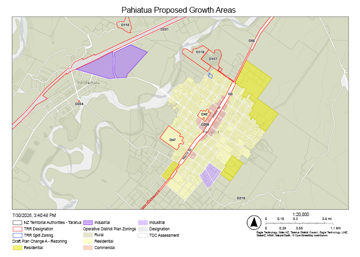 Pahiatua Proposed Growth Areas map thumbnail