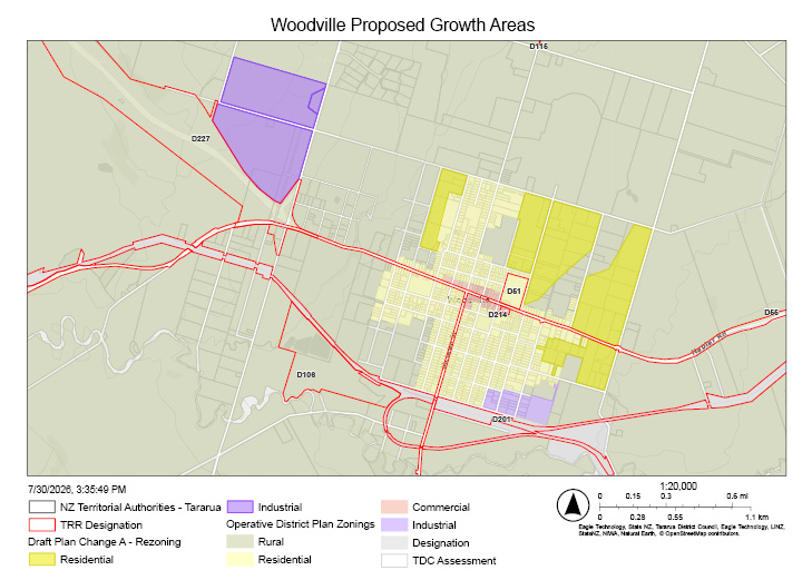 Woodville Proposed Growth Areas map thumbnail