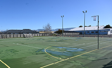 A wet Dannevirke summer delays sports courts upgrade.