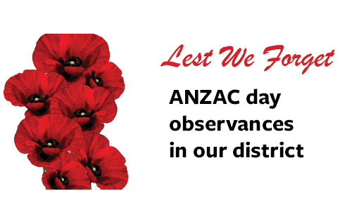 Tararua District Anzac Day Services
