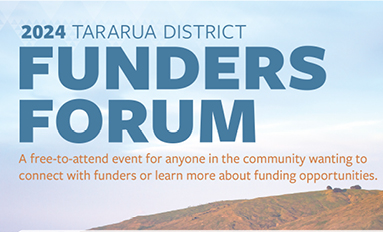 Connect with funders at the Tararua District Funders Forum