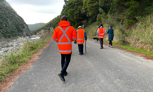 Marainanga Gorge construction works