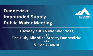 Dannevirke Impounded Supply Public Water Meeting