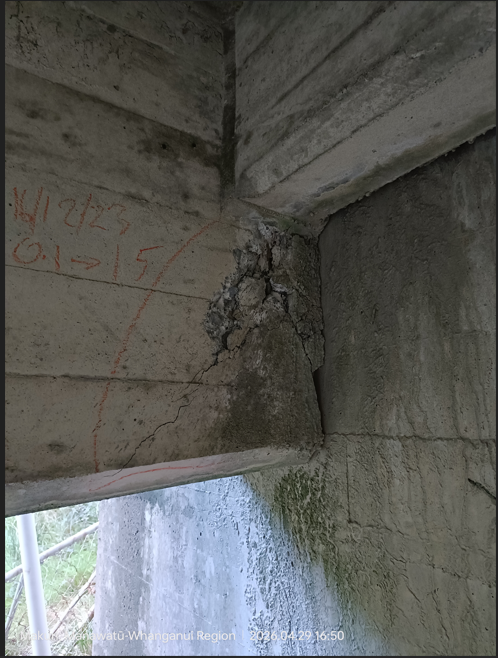 Bridge crack
