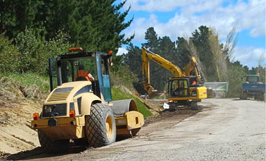 Earthworks back in action on Route 52