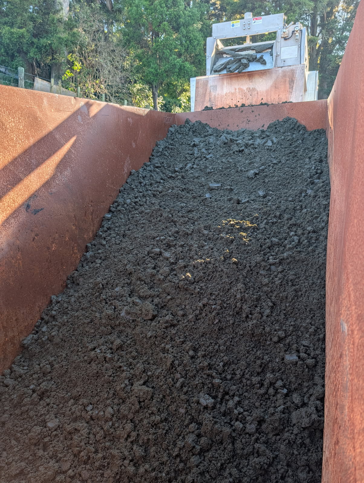 Dewatered sludge bin